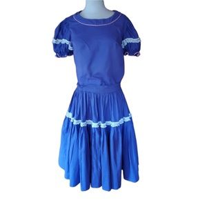 Vintage Unlabeled Western Square Dance Skirt‎ Set